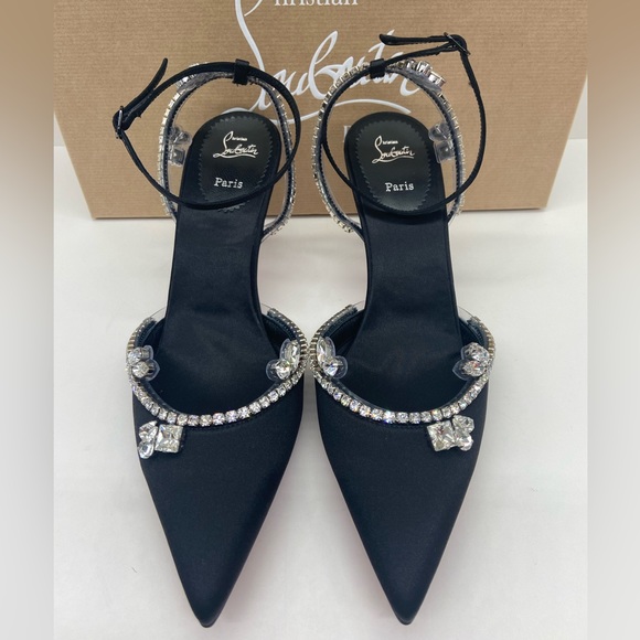 Christian Louboutin Marykate Queen 70MM Crystal-Embellished Pumps - Picture 4 of 13